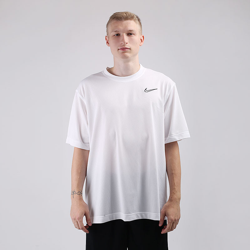 мужская белая футболка Nike Dri-FIT Classic Basketball Top BV9415-100 - цена, описание, фото 1